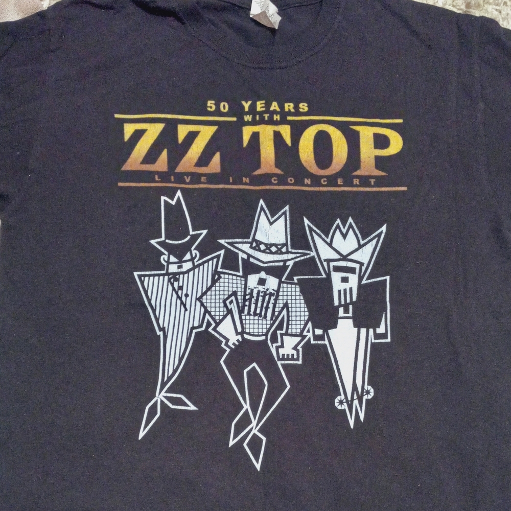 Shirt rock-blues band ZZTOP 50 years